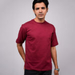 Men’s Maroon Cotton T-Shirt